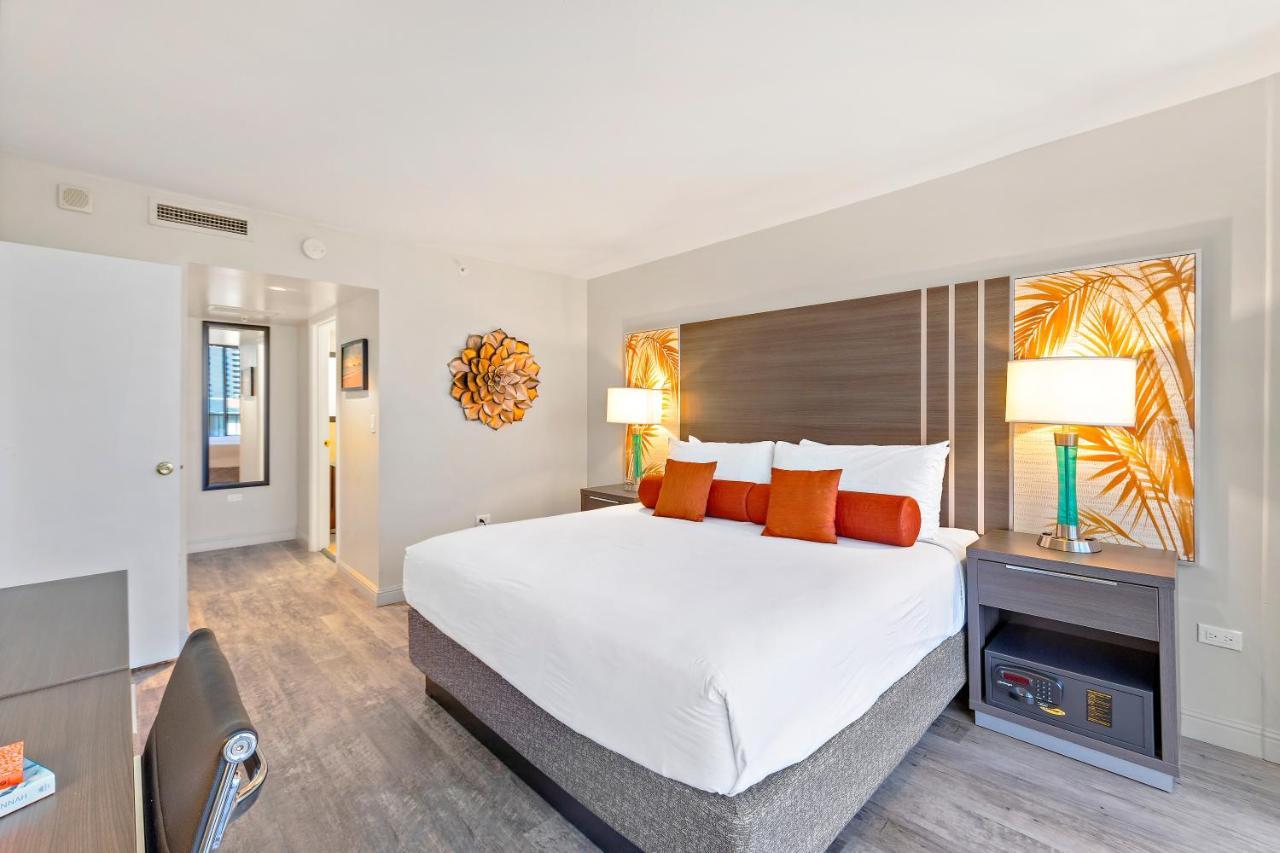 Renovated With City View At Aqua Palms Waikiki Honolulu Eksteriør bilde