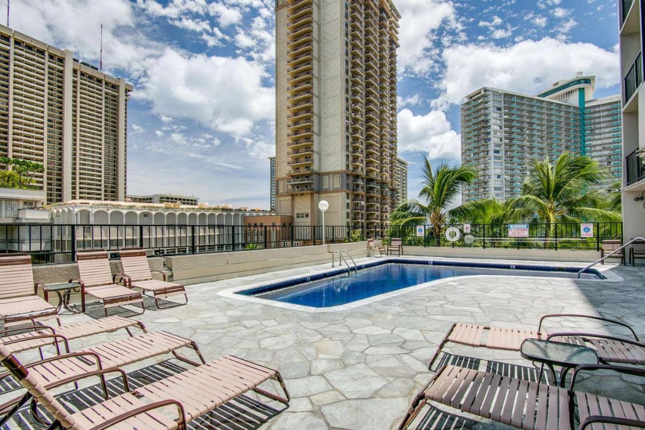 Renovated With City View At Aqua Palms Waikiki Honolulu Eksteriør bilde