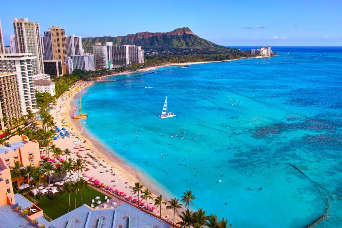 Renovated With City View At Aqua Palms Waikiki Honolulu Eksteriør bilde