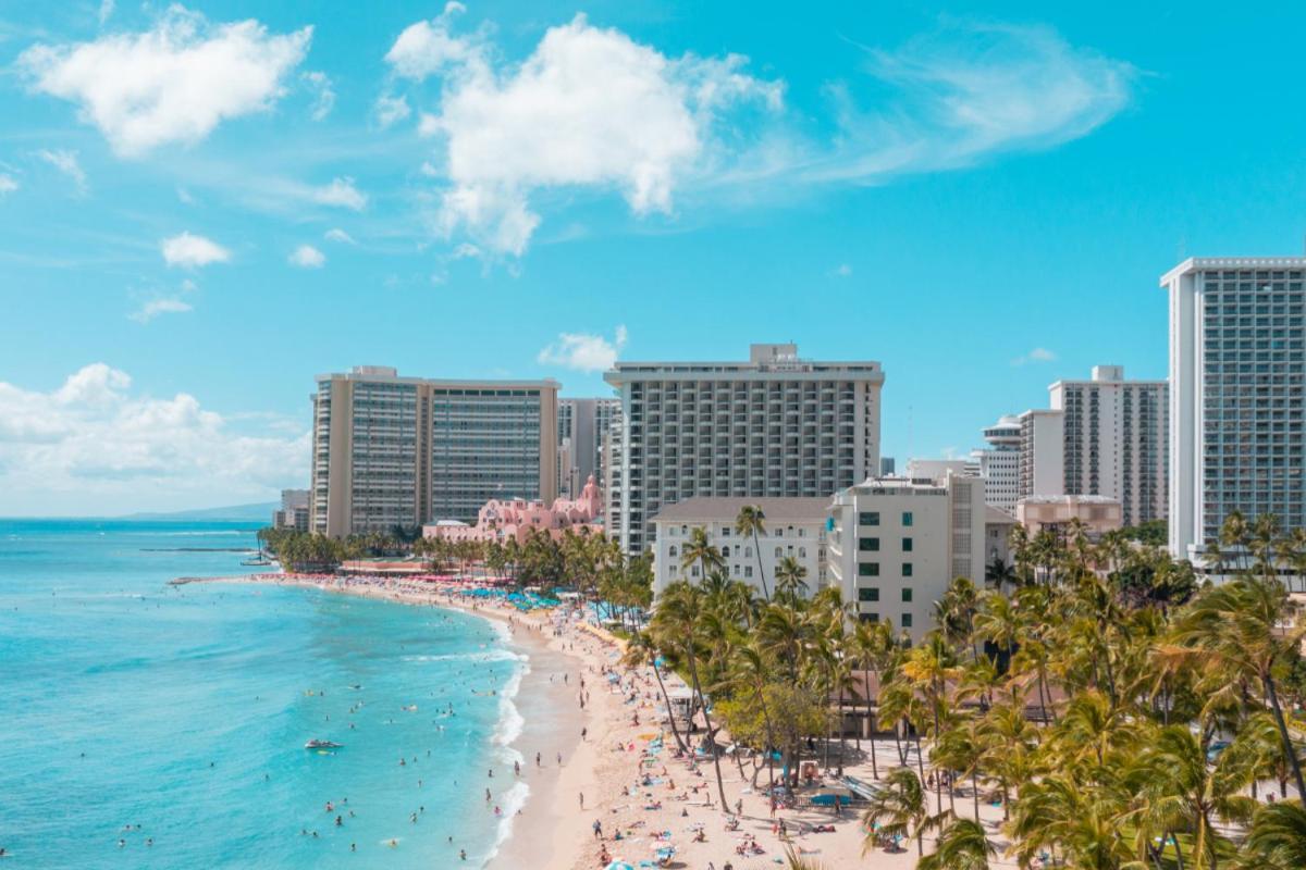 Renovated With City View At Aqua Palms Waikiki Honolulu Eksteriør bilde